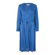 Sjarmerende Polka Dot Midi Kjole