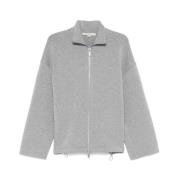 Heather Grey Snøring Hem Outerwear