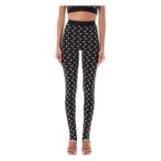 Sort Allover Moon Leggings