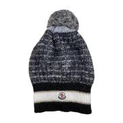 Svart Ullblanding Beanie Lue