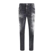 Vintage Skater Jeans med slitt effekt