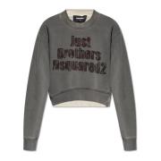 Sweatshirt med en vintageeffekt