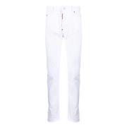 Slim Cool Guy White Bull Jeans