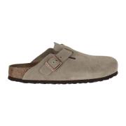 Taupe Semsket Kork Mules