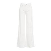 Hvite Wide Leg Jeans 'Lotta Sugar'