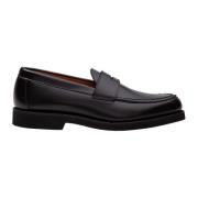 Sort Skinn Mokkasin Loafers