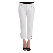 Hvite Cropped Jeans for Raffinert Stil