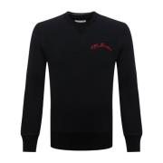 Sweatshirt med brodert detalj