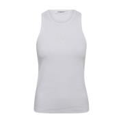 Hvit Broderi Tank Top