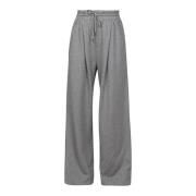 Casual sweatpants med frontfolder