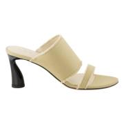 Beige Canvas Mules Vår-Sommer 2025