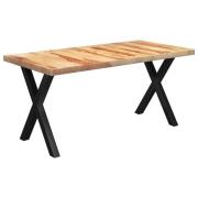 vidaXL Spisebord med X-formede bein 180x90x77 cm heltre palisander