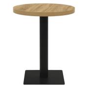 vidaXL Bistrobord eikefarge 80 cm MDF og stål