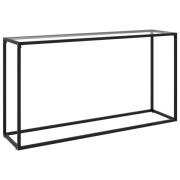 vidaXL Konsollbord gjennomsiktig 140x35x75 cm herdet glass