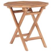 vidaXL Sammenleggbart hagebord 45x45x45 cm heltre teak