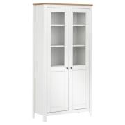 vidaXL Highboard Hill hvit 85x37x170,5 cm heltre furu