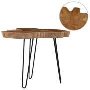 vidaXL Salongbord (60-70)x45 cm teak