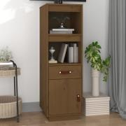 vidaXL Highboard honningbrun 34x40x108,5 cm heltre furu