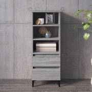 vidaXL Highboard grå sonoma 40x36x110 cm konstruert tre