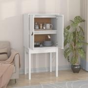 vidaXL Highboard hvit 60x40x120 cm heltre furu