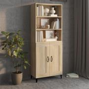 vidaXL Highboard sonoma eik konstruert tre