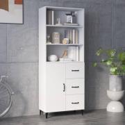 vidaXL Highboard hvit konstruert tre