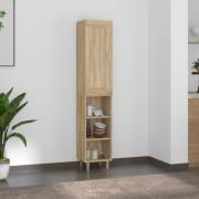 vidaXL Highboard sonoma eik 35x34x180 cm konstruert tre