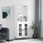 vidaXL Highboard hvit 69,5x34x180 cm konstruert tre