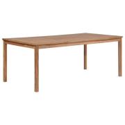 vidaXL Hagebord 200x100x77 cm heltre teak