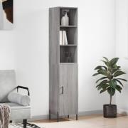 vidaXL Highboard grå sonoma 34,5x34x180 cm konstruert tre