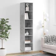 vidaXL Highboard betonggrå 34,5x32,5x180 cm konstruert tre