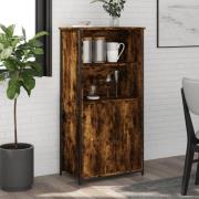 vidaXL Highboard røkt eik 62x36x121,5 cm konstruert tre