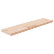 vidaXL Hylleplate 80x20x2,5 cm ubehandlet heltre eik