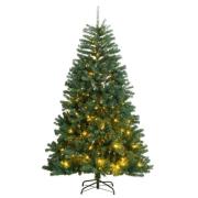 vidaXL Kunstig hengslet juletre 300 LED 270 cm