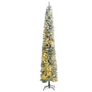 vidaXL Slankt juletre med 300 LED og kulesett 270 cm