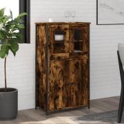 vidaXL Highboard røkt eik 62x32x106,5 cm konstruert tre