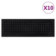 vidaXL Trappetrinn 10 stk 25x75 cm gummi