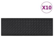 vidaXL Trappetrinn 10 stk 25x75 cm gummi