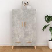 vidaXL Highboard betonggrå 70x31x115 cm konstruert tre