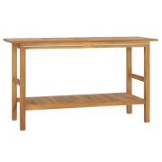 vidaXL Servantskap for bad heltre teak 132x45x75 cm