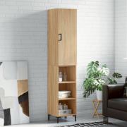 vidaXL Highboard sonoma eik 34,5x34x180 cm konstruert tre