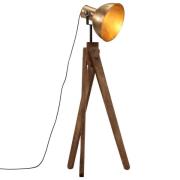 vidaXL Gulvlampe 25 W vintage messing 45x45x120 cm E27