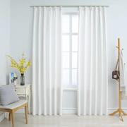 vidaXL Lystette gardiner med kroker 2 stk offwhite 140x245 cm