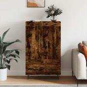 vidaXL Highboard røkt eik 69,5x31x115 cm konstruert tre