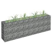 vidaXL Gabion høybed galvanisert stål 180x30x60 cm