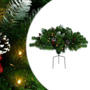 vidaXL Forhåndsbelyst kunstig juletre grønt 40 cm PVC