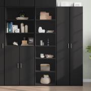 vidaXL Highboard svart 50x41x185 cm konstruert tre