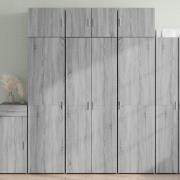 vidaXL Highboard grå sonoma 70x42,5x185 cm konstruert tre