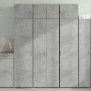 vidaXL Highboard betonggrå 70x42,5x185 cm konstruert tre