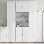 vidaXL Highboard hvit 80x42,5x249 cm konstruert tre